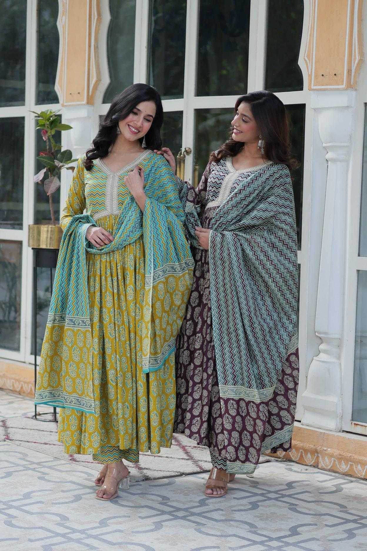 Cotton Long Gown With Pant for Stylish Comfort Wear - MYLUXURY LANE ENTERPRISE